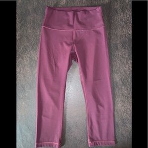 Dark Burgundy Luxtreme Lululemon Capris